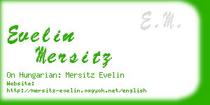 evelin mersitz business card